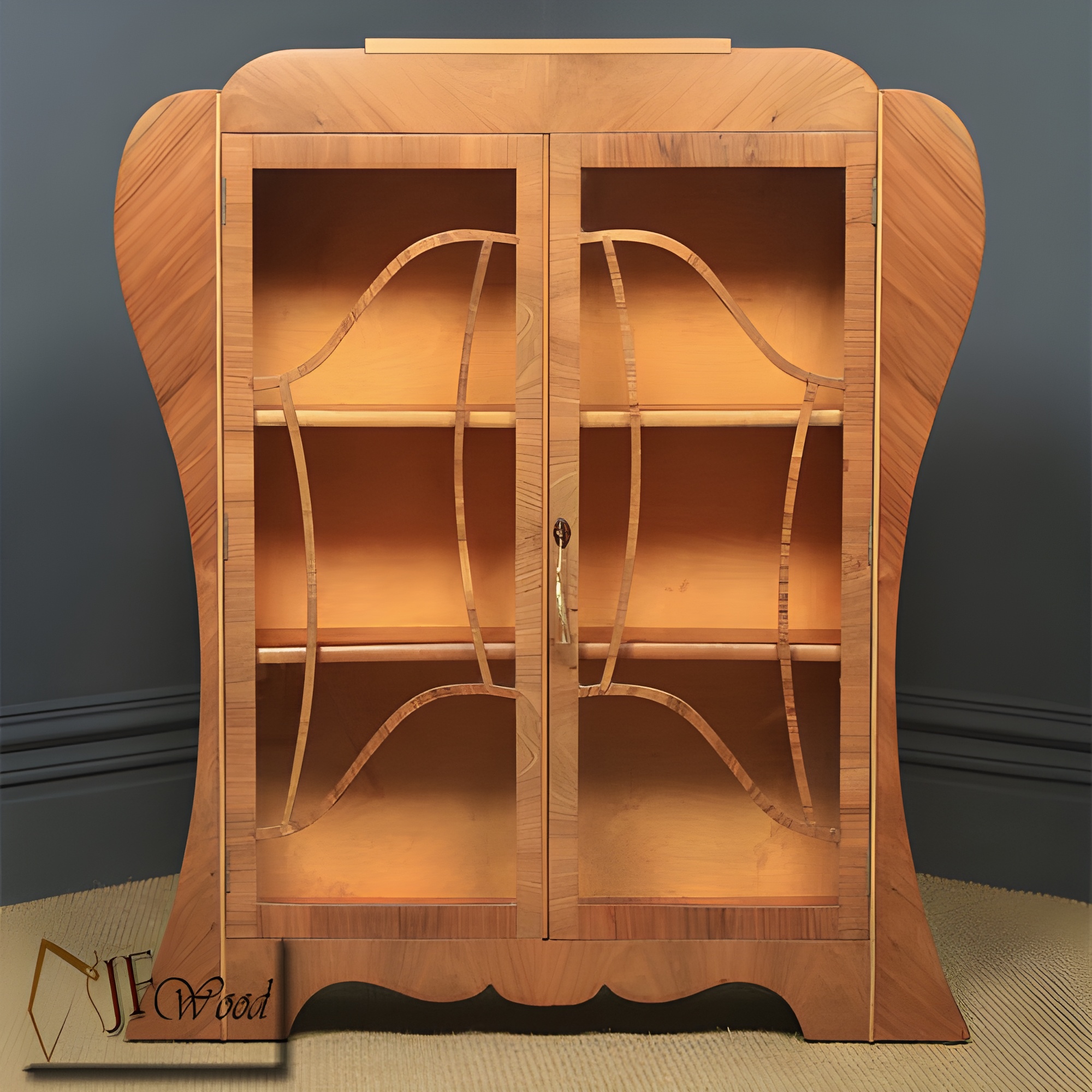 Macouria Glass Display Cabinet